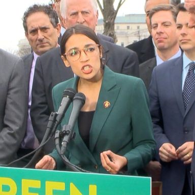 VIDEO: Sen. Ed Markey and Rep. Alexandria Ocasio-Cortez unveiled the wide-reaching, non-binding proposal.