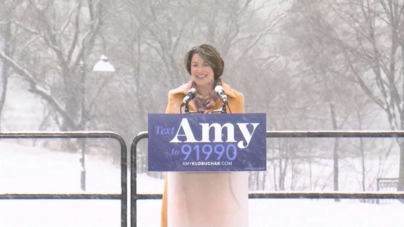 Sen Amy Klobuchar Launches 2020 Presidential Campaign Good Morning America