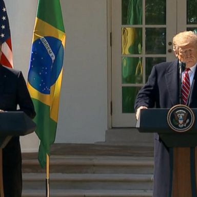 VIDEO: President Trump and Brazilian President meet amid ongoing unrest in Venezuela