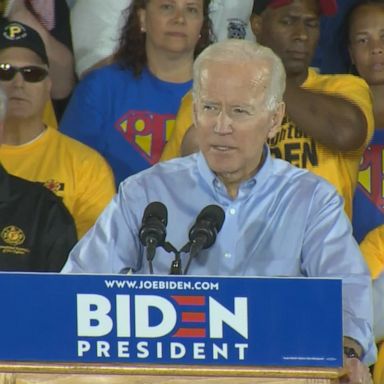 PHOTO: Former Vice President Joe Biden opened his third presidential campaign in his native state of Pennsylvania by setting a pro-labor tone early in the marquee battleground state.