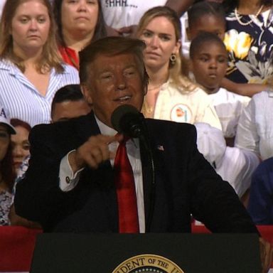 Trump supporter shouts for border control to 'shoot' migrants at rally 