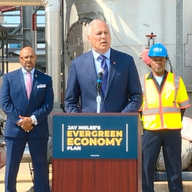 PHOTO: The proposal, which the campaign is dubbing the "Evergreen Economy Plan," pours a roughly $300 billion yearly investment into "American industries and manufacturing, infrastructure, skilled labor, and new technology deployment."