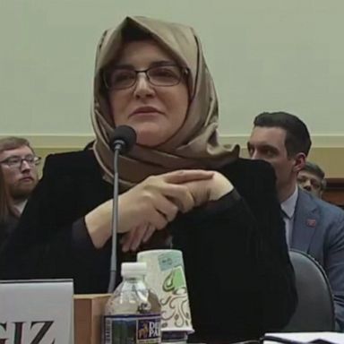 PHOTO: Hatice Cengiz testified on Capitol Hill Thursday in an effort to shed a light on the importance of a free press and the dangers facing those who report on human rights violations.