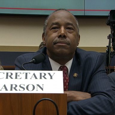 After a female congresswoman challenged Housing Secretary Ben Carson on his budget and housing policies on Tuesday, Carson responded by urging lawmakers to "think logically rather than just emotionally."