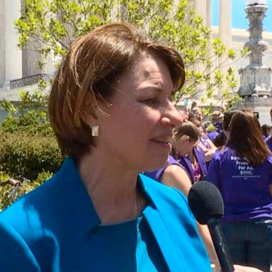 "This is about women's civil rights," Klobuchar said.