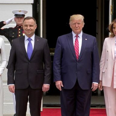 VIDEO: Pres. Trump welcomes Polish Pres. Andrzej Duda to White House