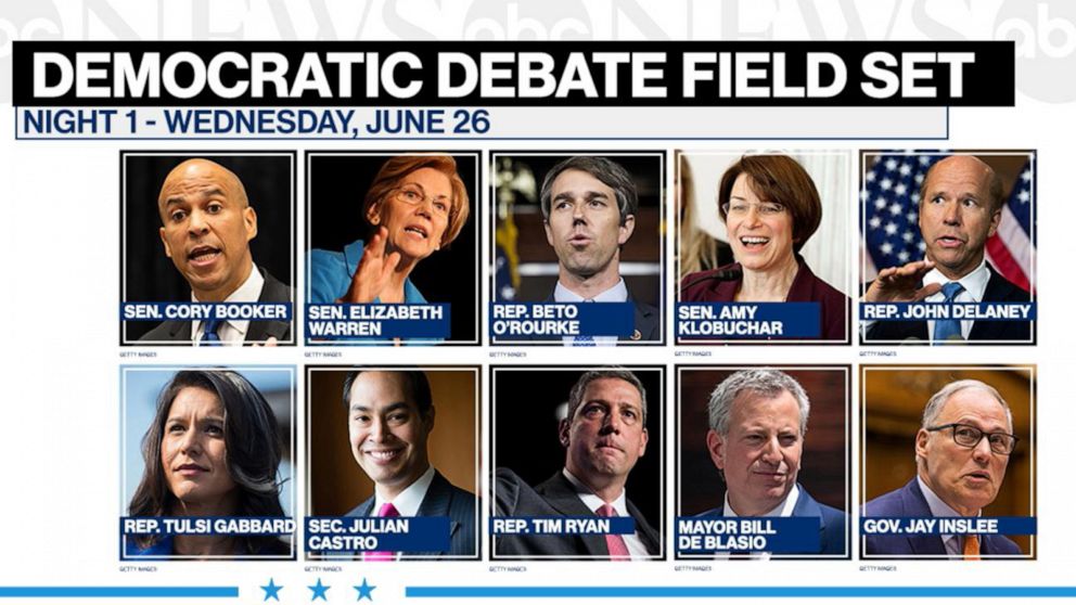 Video Democratic presidential candidates set to take the stage in Miami ...