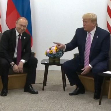 PHOTO: President Trump sat down for a much-anticipated meeting with Vladimir Putin.