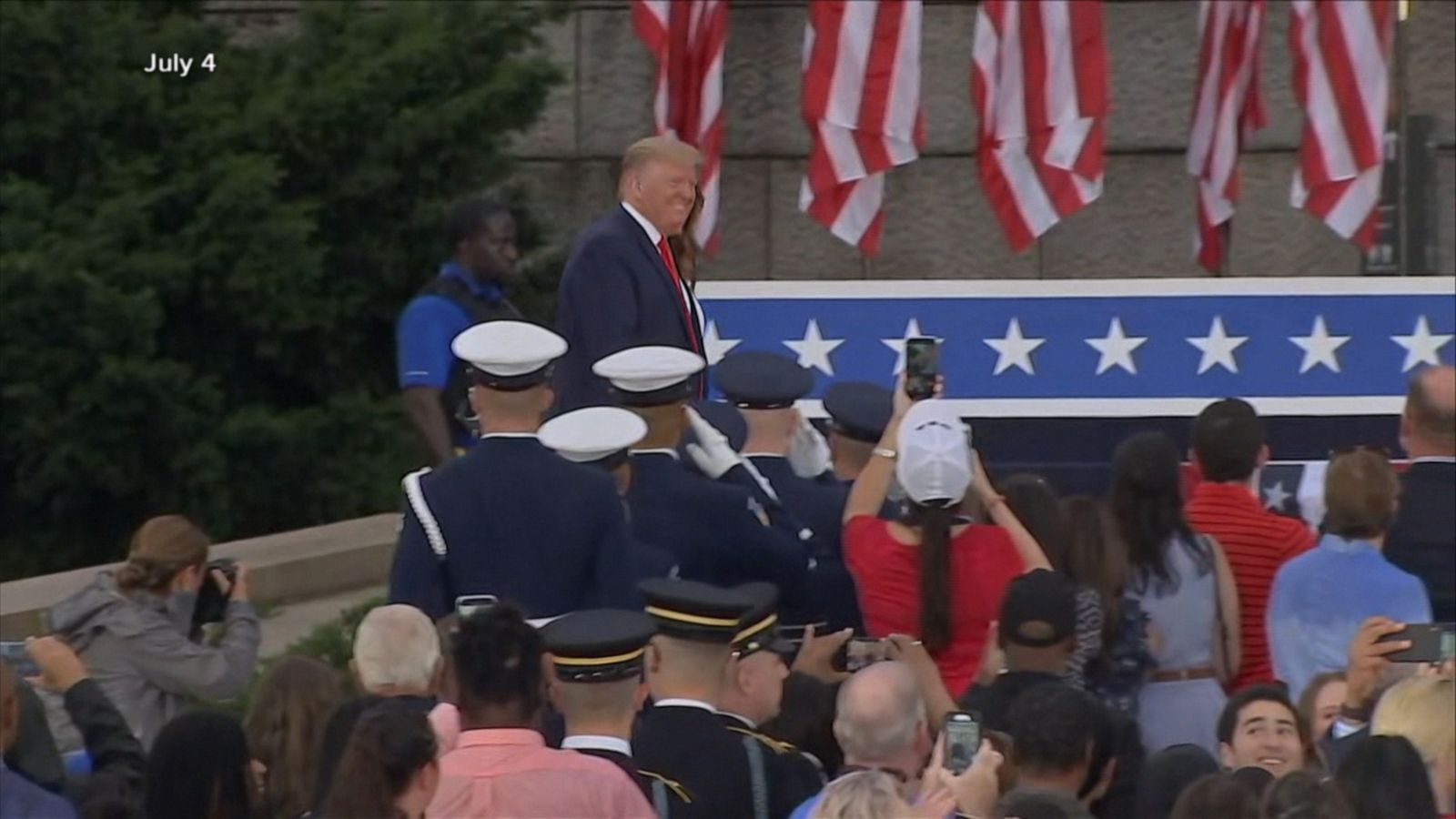what was tickets cost to attend trump july 4 event