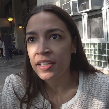 PHOTO: Rep. Alexandria Ocasio-Cortez defended progressives and her Green New Deal proposal from moderates' attacks after the party's first presidential debate this week.