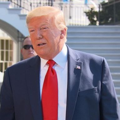 PHOTO: Trump said the missive was three pages, hand-delivered, "very positive," and "really beautiful," speaking to reporters as he left the White House.