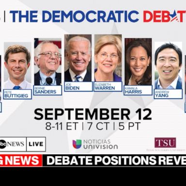 ABC News announces podium placement for presidential debate in Houston