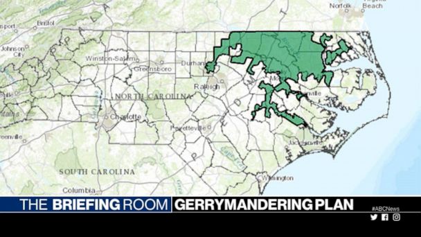 Map Of Gerrymandered Districts Video Gerrymandering District Maps To Be Updated And Redrawn By 2021 - Abc  News