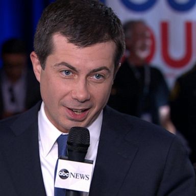 VIDEO: Buttigieg makes 1st Democratic debate spin room appearance