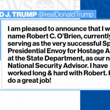 VIDEO: Trump announces new pick for national security adviser 