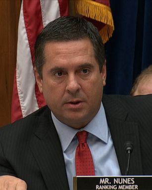 PHOTO: Ranking member of the House Intelligence Committee Rep. Devin Nunes blasts Democrats for being “so determined to impeach the president.”