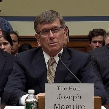 PHOTO: Joseph Maguire testified before the House Intelligence Committee Thursday morning about a whistleblower complaint involving President Donald Trump and his Ukrainian counterpart.