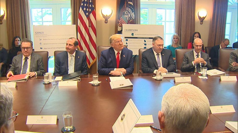 Trump Holds Cabinet Meeting At The White House Video Abc News