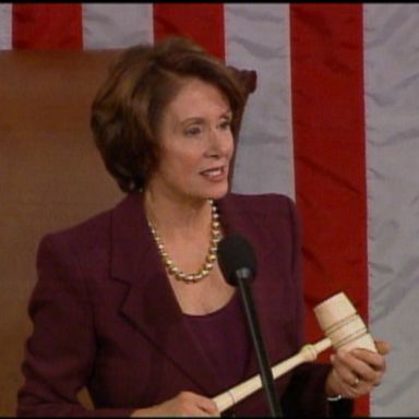 VIDEO: Jan. 4, 2007: Pelosi was sworn in as the first female speaker of the House in U.S. history.