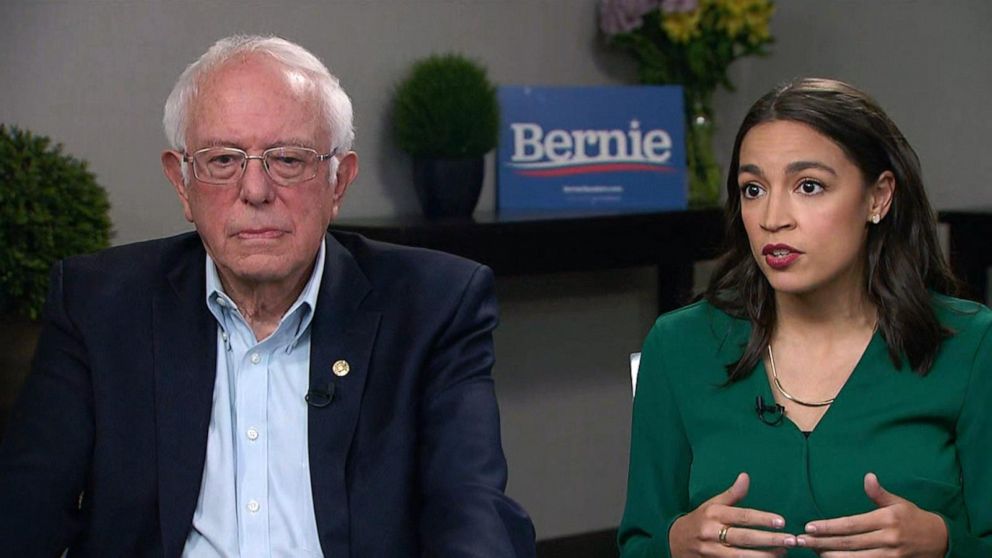 aoc and bernie sanders