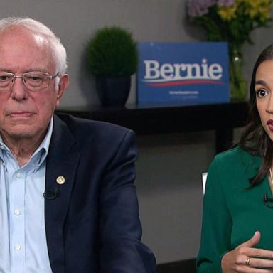 VIDEO: Ocasio-Cortez campaigns in Iowa for Bernie Sanders