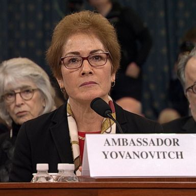 PHOTO: Marie Yovanovitch testified about comments President Trump made about her during a phone call with his Ukrainian counterpart.