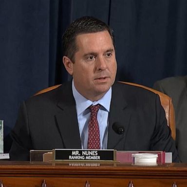 Republican Devin Nunes, the ranking member of the Intelligence Committee, criticized the public impeachment hearings as “TV spectacles.”