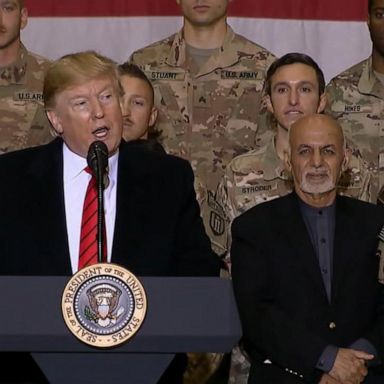 VIDEO: Trump makes surprise visit to troops in Afghanistan