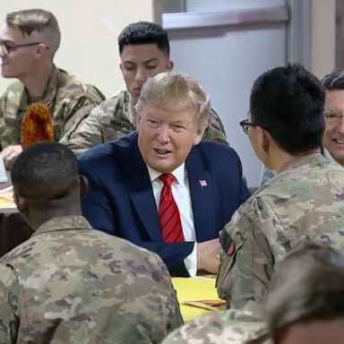 VIDEO: Trump surprises troops overseas, 2020 candidates giving thanks