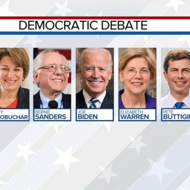 Democrats take stage for last presidential debate of 2019