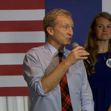 VIDEO: Tom Steyer makes his case at Iowa caucuses