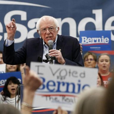 VIDEO: Bernie Sanders has early lead at Nevada caucus 