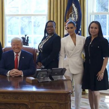 PHOTO: Kim Kardashian West met with President Donald Trump and several women whose prison sentences he commuted at the White House, administration officials confirmed.