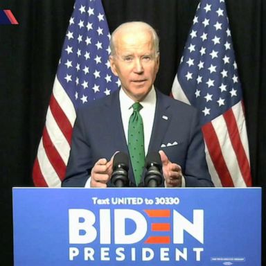 VIDEO: Biden adheres to CDC guideline by addressing people via video stream