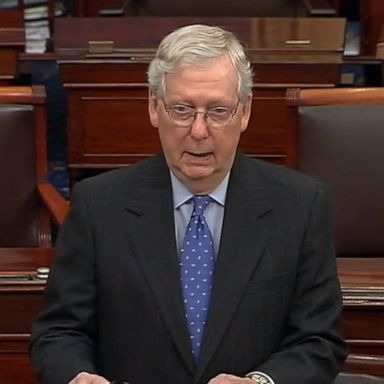 PHOTO: Senate Majority Leader McConnell said the Trump administration has “bent over backwards” to work with Democrats.