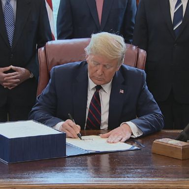 President Trump signs CARES Act