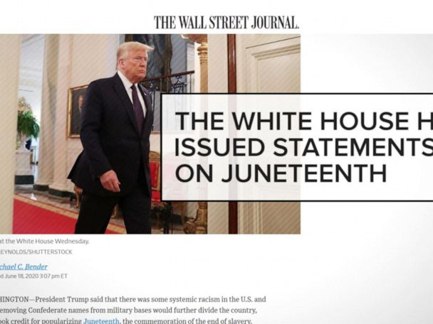 Backlash over Trump&rsquo;s Juneteenth comment, toddler video - Good 