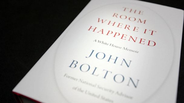 Video Bolton Book The Room Where It Happened Released During Election Season Abc News