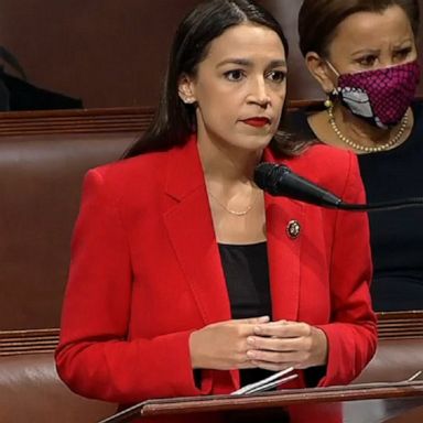 Rep. Alexandria Ocasio-Cortez took to the House floor Thursday and delivered a passionate speech aimed at the Republican member of Congress who accosted her on the Capitol steps.