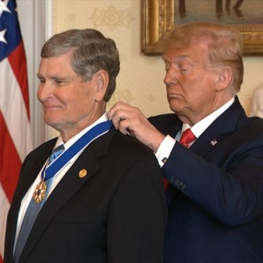 VIDEO: Trump awards Olympic runner with Medal of Freedom