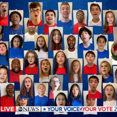 Choir sings 'The Star-Spangled Banner' at 2020 DNC