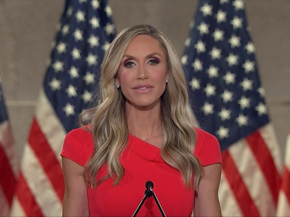lara trump red dress At 43 years old, Lara Trump is reportedly facing massive public backlash after wearing a custom Fourth of July dress with an incorrect number of stars, just days after critics branded her