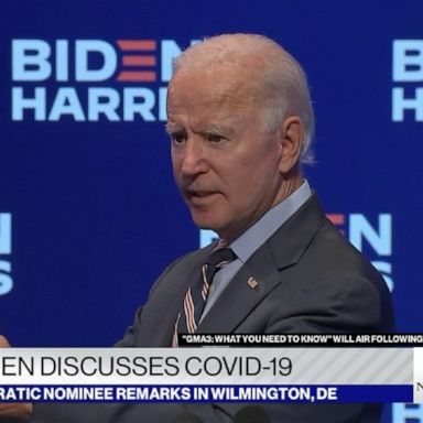 PHOTO: Former Vice President Joe Biden said that a Trump administration-approved vaccine would need “total transparency so scientists outside the government know exactly what is being approved.”