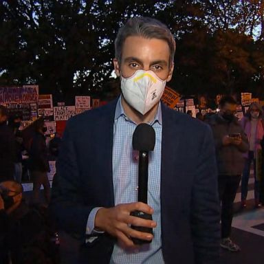 VIDEO: Crowds gather outside Black Lives Matter Plaza in DC as Election Day closes 