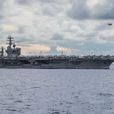 The U.S. aircraft carrier was originally ordered to return home.