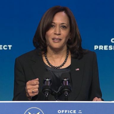 ‘No place in our democracy’: Kamala Harris on Capitol violence 