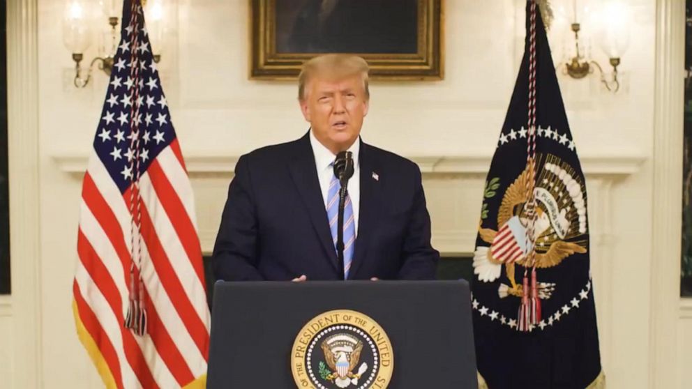 Video President Trump Concedes Condemns Supporters Who Rioted Abc News