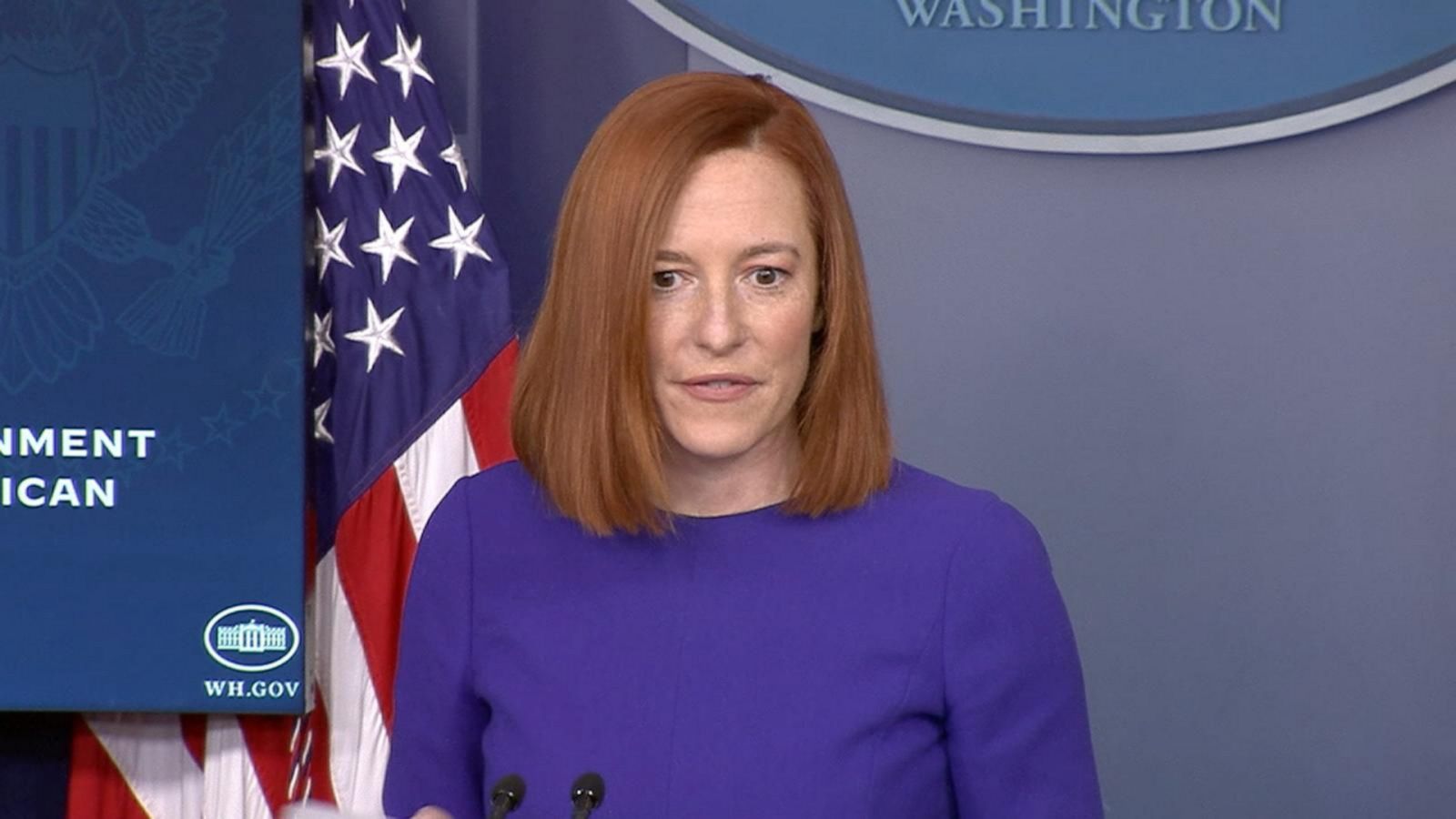 Jen Psaki holds 1st White House press briefing - Good Morning America