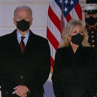 President Joe Biden held a moment of silence as the United States marked 500,000 deaths due to the pandemic. 