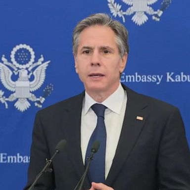 Secretary of State Antony Blinken made his first visit to Afghanistan as he pushes to reignite diplomatic efforts for a deal between the Taliban and the Afghan government.